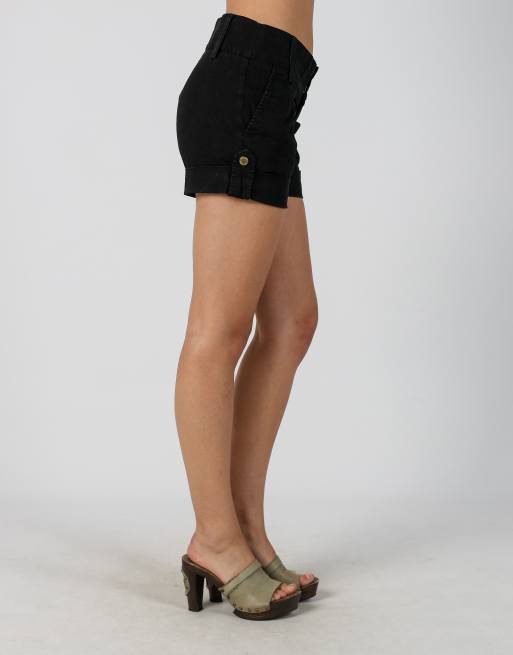 Vintage Fornarina S woven shorts in black, 2 of 4