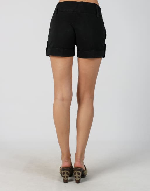 Vintage Fornarina S woven shorts in black, 4 of 4