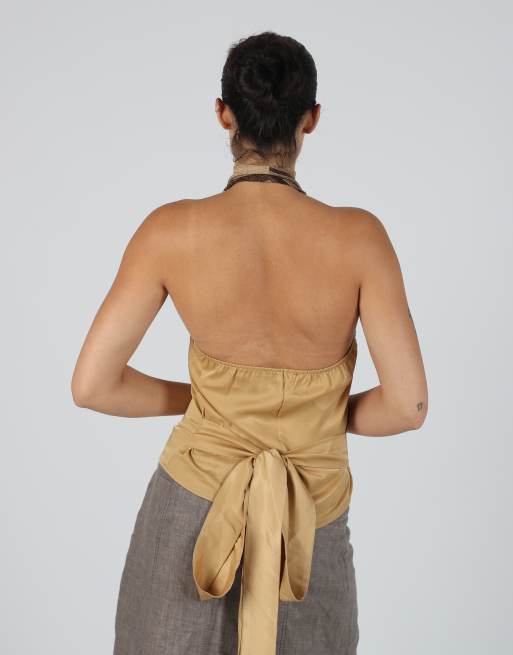 Vintage Forpen S cami in tan, 2 of 4