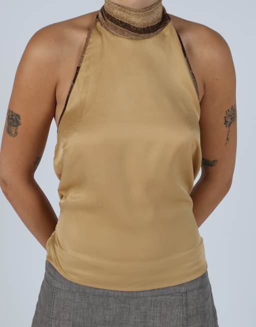 Vintage Forpen S cami in tan, 4 of 4