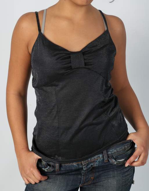 Vintage FPC L cami in charcoal grey, 4 of 4