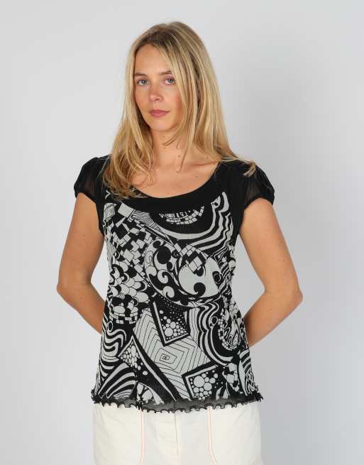 Vintage Francesca Mercuriali S cami in black