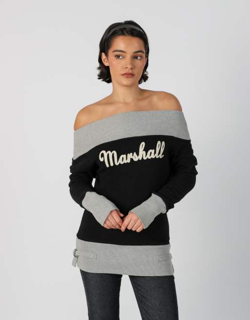 Vintage Franklin & Marshall S knitted jumper in black, 1 of 4