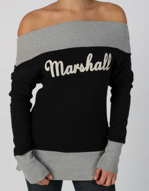 Vintage Franklin & Marshall S knitted jumper in black, 4 of 4