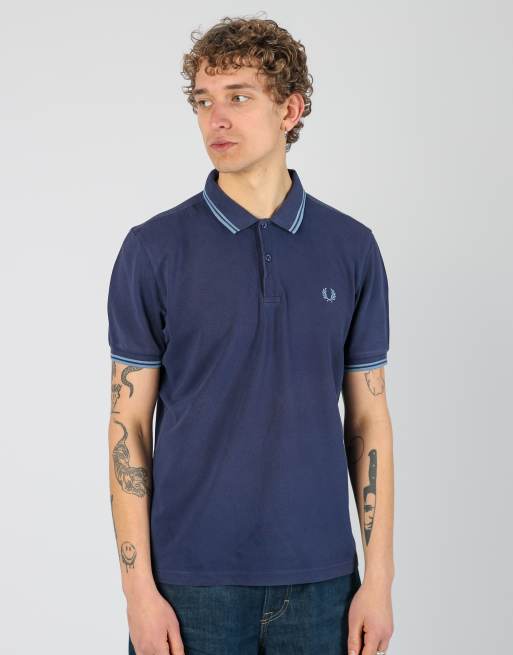 Vintage Fred Perry l t-shirt in navy blue