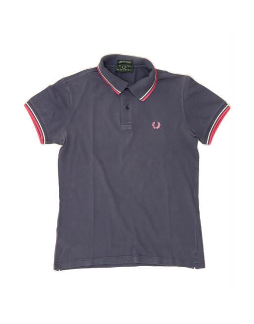 Vintage Fred Perry Light And Stretch Polo Shirt Medium In Blue