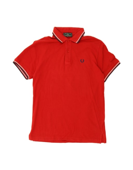 Vintage Fred Perry Polo Shirt Medium In Red