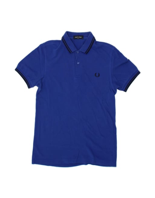 Vintage Fred Perry Polo Shirt Small In Blue