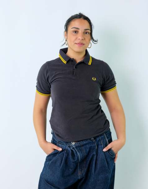 Vintage Fred Perry S T-shirt Black Polo - view 1