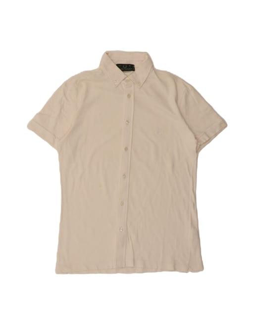 Vintage Fred Perry Short Sleeve Shirt Small In White