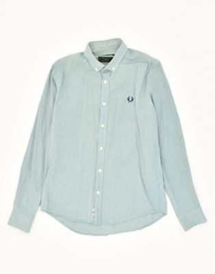 Vintage Fred Perry Size M Shirt in Blue - ASOS Price Checker