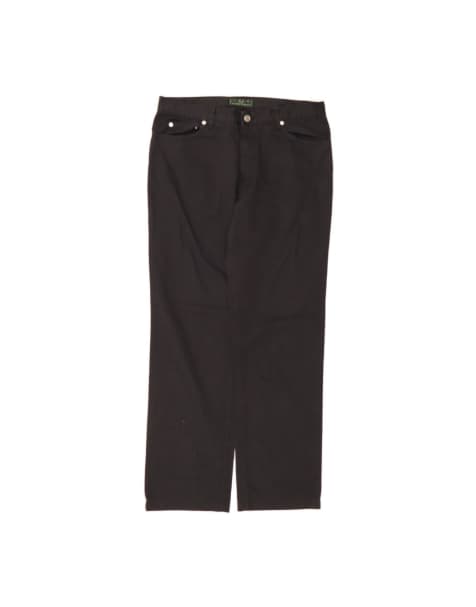 Vintage Fred Perry Straight Casual Trousers It 48 Medium W34 L30 In Blue - view 1