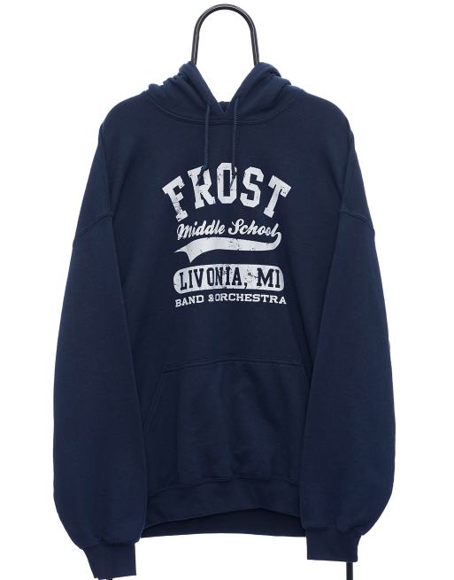Vintage frost school size 2XL hoodie in navy