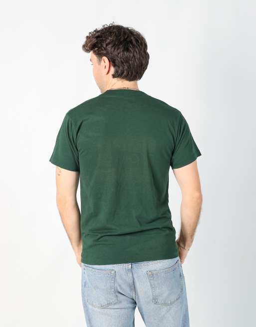 Vintage Fruit Of The Loom m t-shirt in dark green, 3 of 4