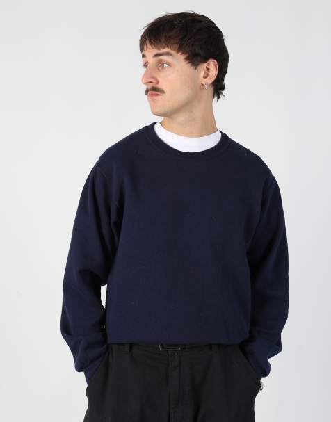 Vintage Fruit Of The Loom s sweatshirt in navy blue - view 1