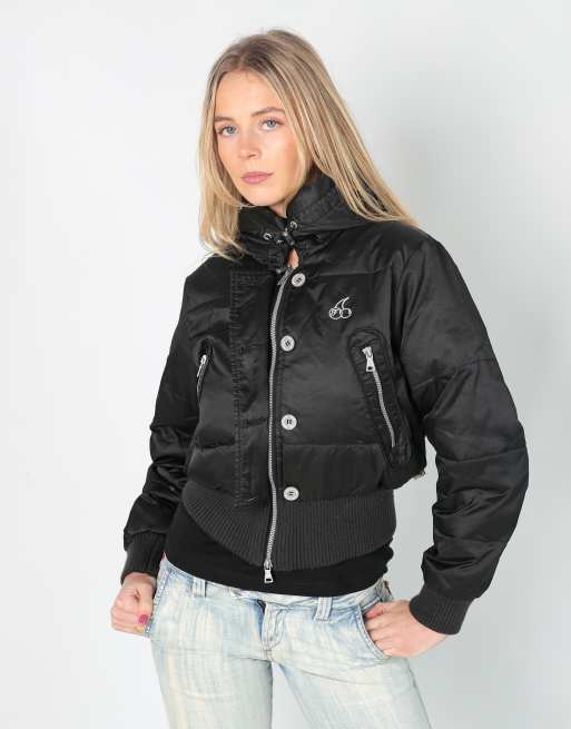 Vintage Fruitta S puffer jacket in black