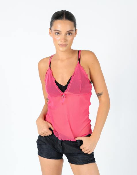 Vintage Fruscio 10 Mesh Top Pink - view 1