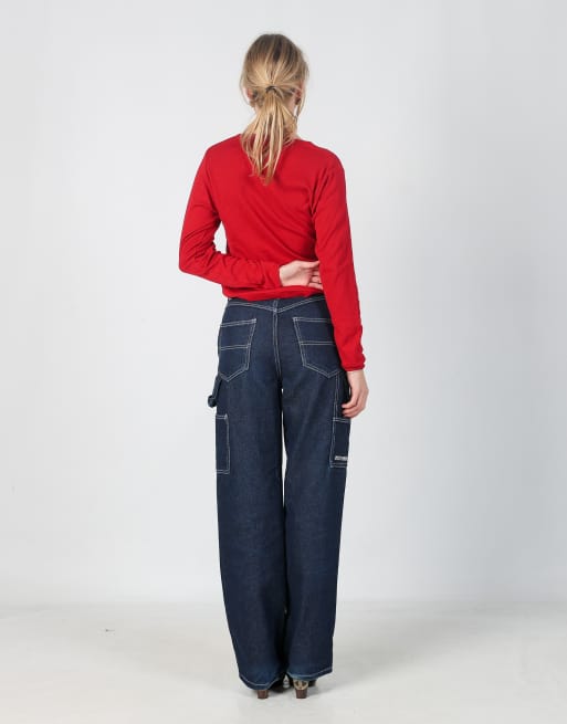 Vintage Fubi S mom jeans in blue, 3 of 4