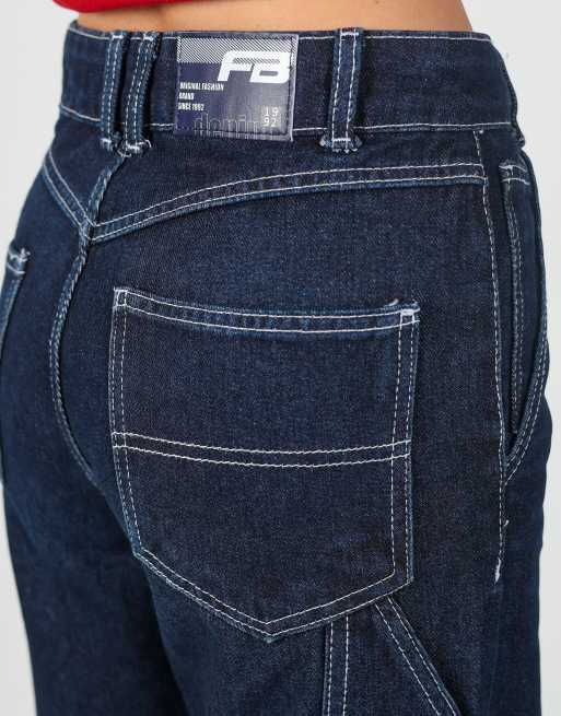 Vintage Fubi S mom jeans in blue, 4 of 4