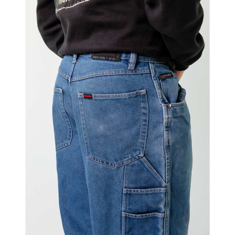Vintage Fubu 34x34 Denim Carpenter Baggy Jeans Blue | ASOS