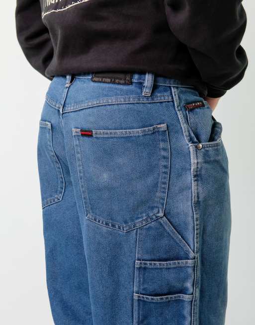 Vintage Fubu 34x34 Denim Carpenter Baggy Jeans Blue