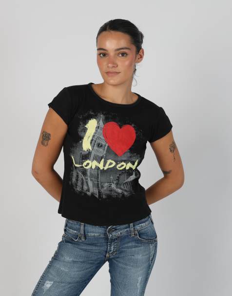 Vintage funkychic S baby tee in black - view 1