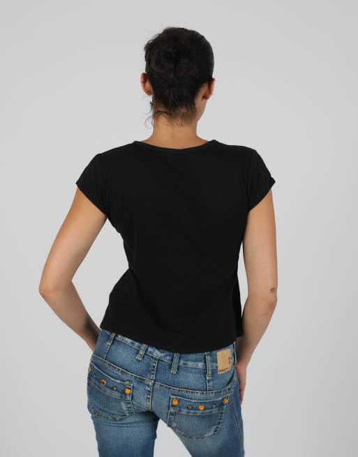 Vintage funkychic S baby tee in black, 2 of 4