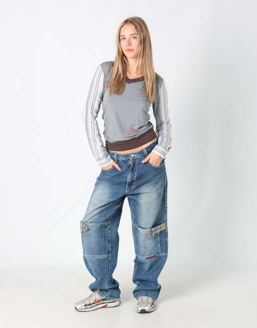 Vintage Fuyu 31x32 denim hip hop jeans in blue