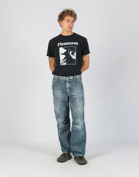 Vintage G-STAR 33x32 denim hip hop jeans in blue - view 1