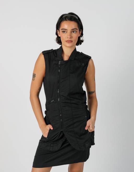 Vintage G-Star S woven top in black, 1 of 4