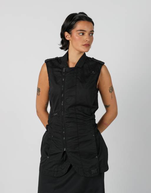 Vintage G-Star S woven top in black, 3 of 4