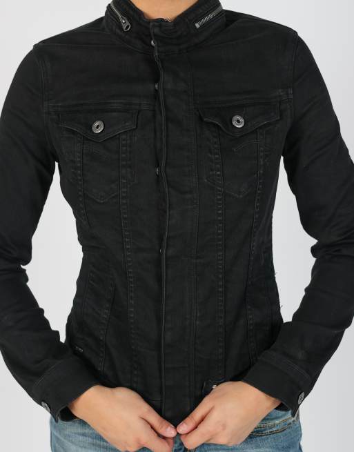 Vintage G-Star XS light jacket in black, 4 of 4