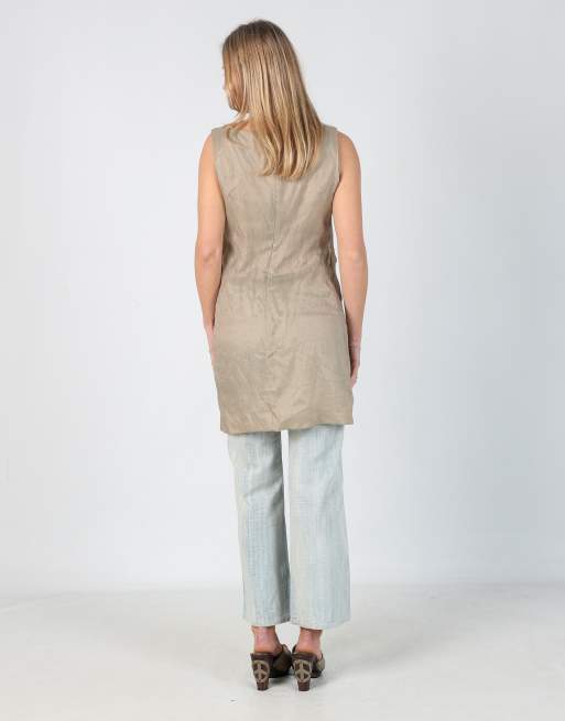 Vintage Gallery S woven mini dress in beige, 3 of 4