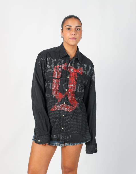 Vintage Galliano L shirt in black - view 1
