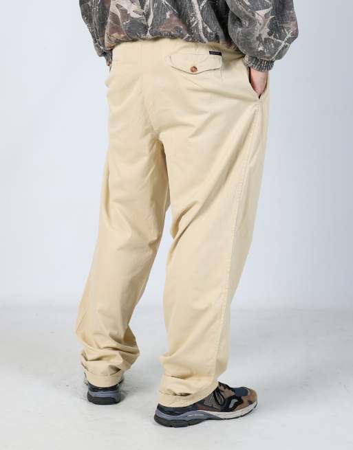 Vintage Gant 36x32 woven straight pants in cream