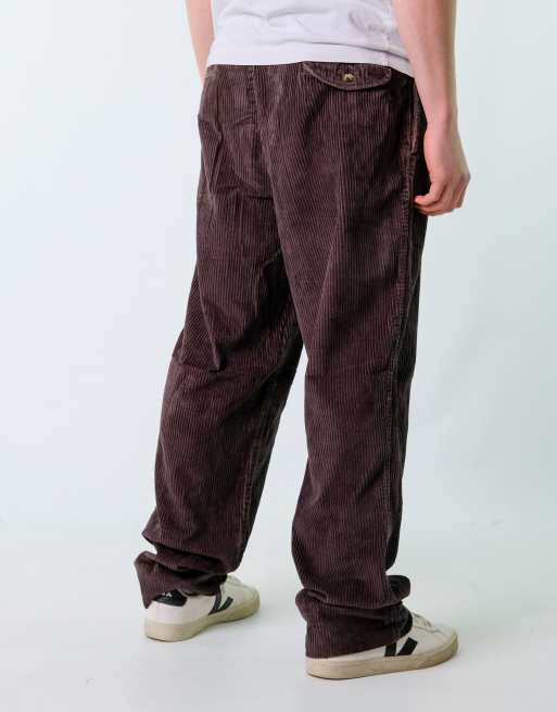 Vintage Gant 36x34 Woven Baggy Pants Brown