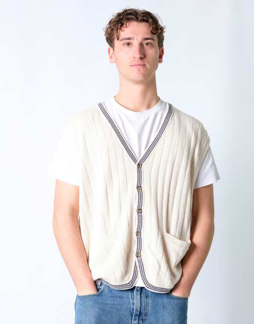 Vintage Gant Cardigan XL Knit Sweatshirt Cream