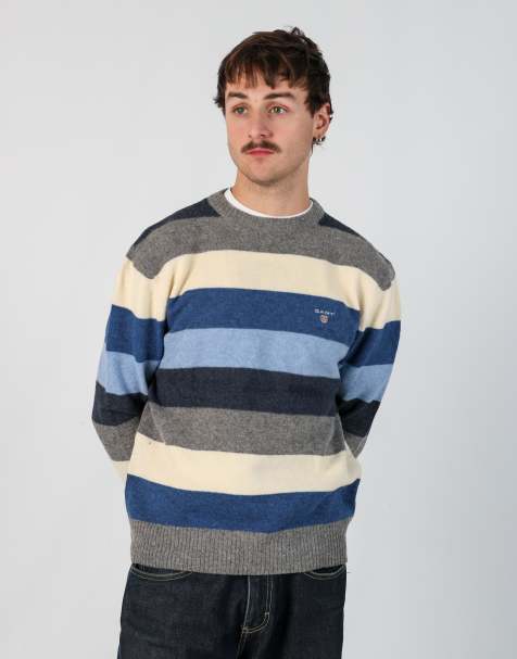 Vintage Gant l knit sweatshirt in grey - view 1