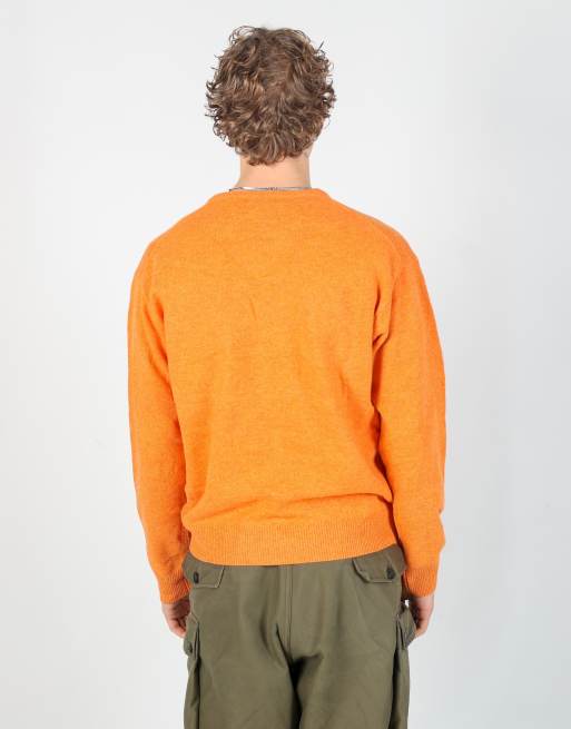 Vintage Gant l knit sweatshirt in orange, 3 of 4