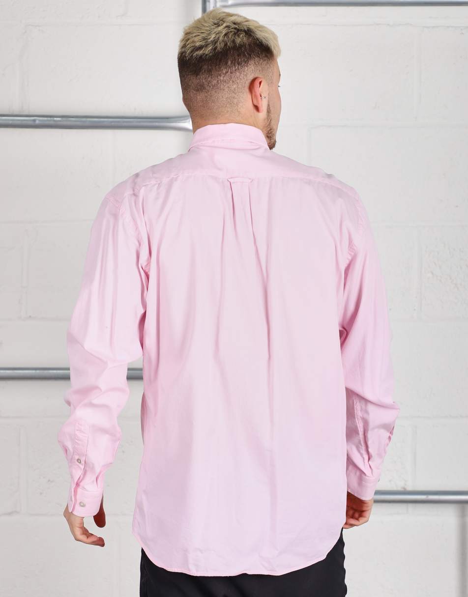 Vintage Gant Size L logo long sleeve light shirt in pink 2