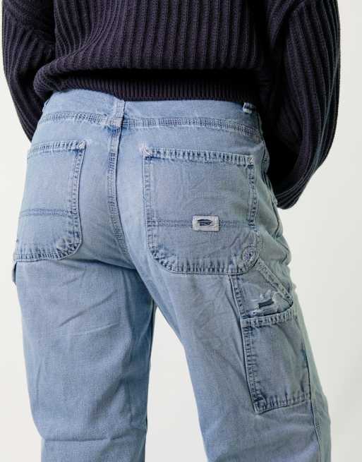 Vintage Gap 30x30 Denim Carpenter Baggy Jeans Light Blue