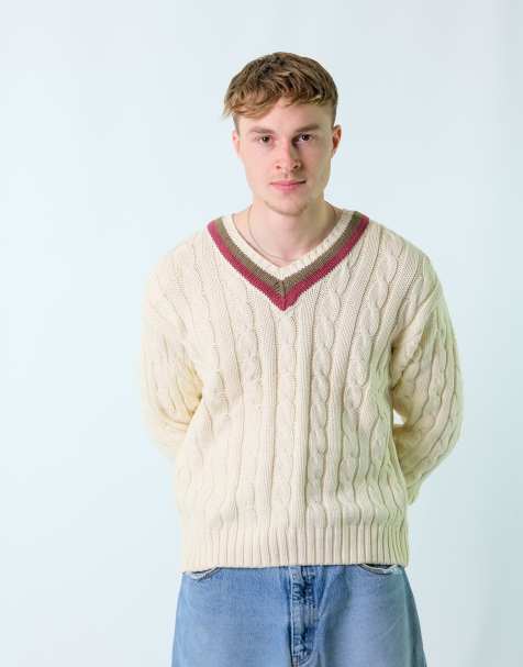 Vintage Gap S Knit Sweatshirt Cream - view 1