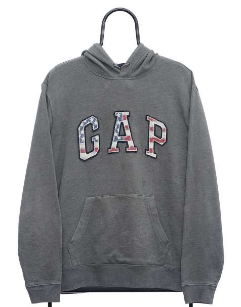 Vintage GAP size M hoodie in grey - view 1