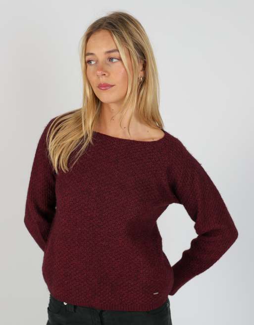 Vintage GAS M knitted jumper in burgundy red, 2 of 4