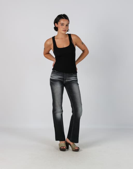 Vintage GAS S bootcut jeans in charcoal grey, 1 of 4