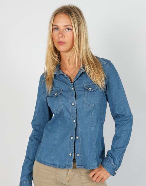 Vintage GAS S shirt in blue - view 1
