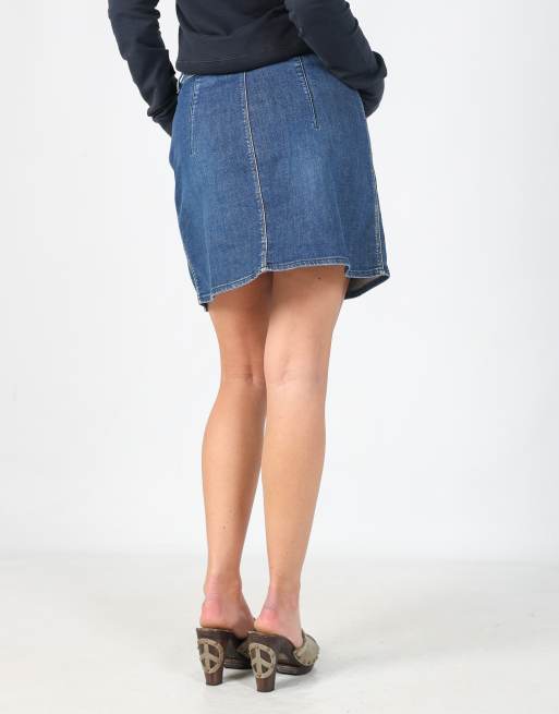 Vintage GAS XS denim mini skirt in blue, 2 of 4