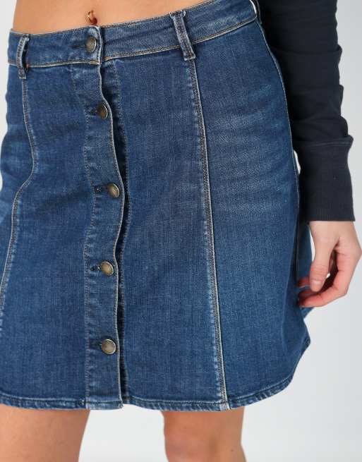Vintage GAS XS denim mini skirt in blue, 4 of 4