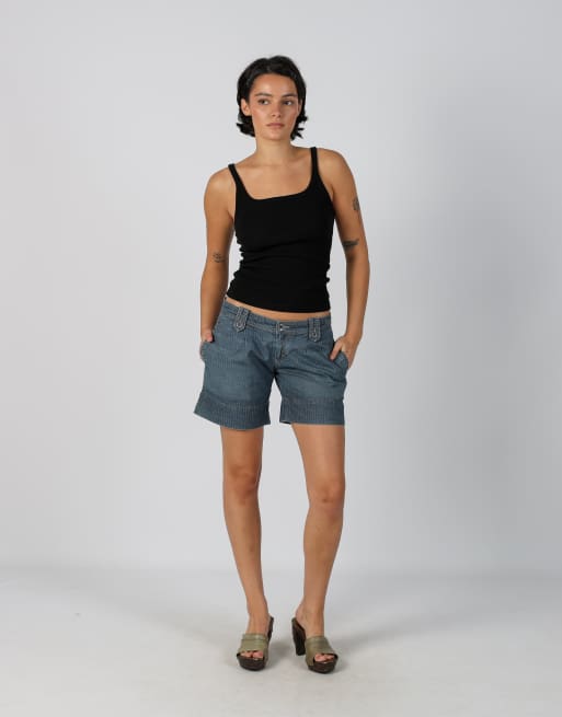 Vintage GAS XS denim shorts in blue, 1 of 4