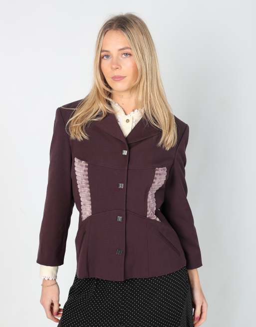 Vintage Gattiuoui M blazer in purple